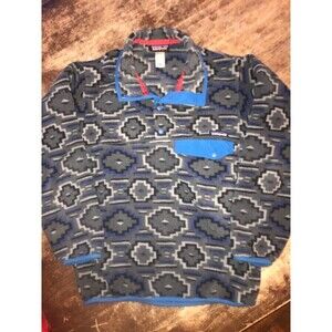 XS Patagonia Snapt Synchilla Aztec Print Pullover Fleece